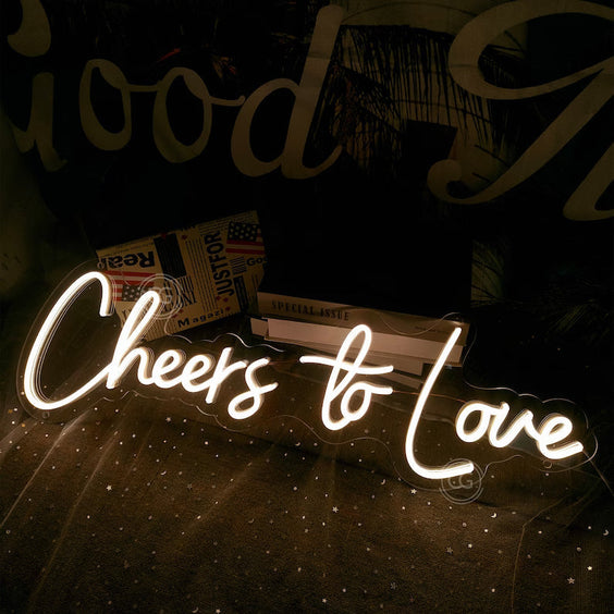 Cheers to Love - LED Neon Sign
