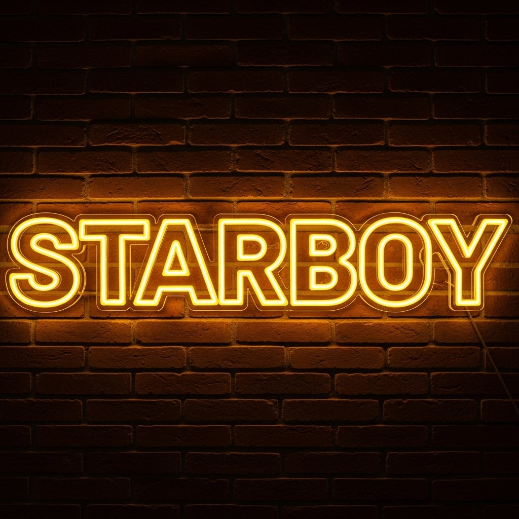 STARBOY - Weeknd LED Neon Sign