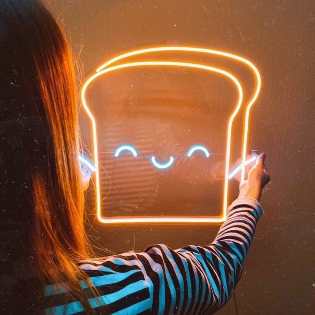 Cute Toast Neon Sign