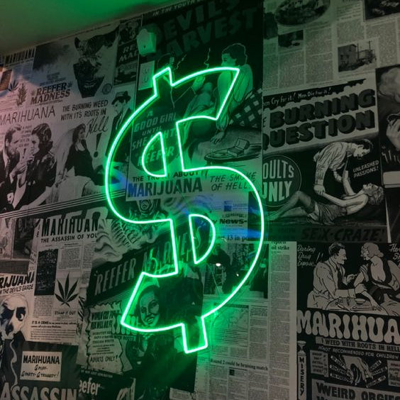 Dollar - LED Neon Sign wall art