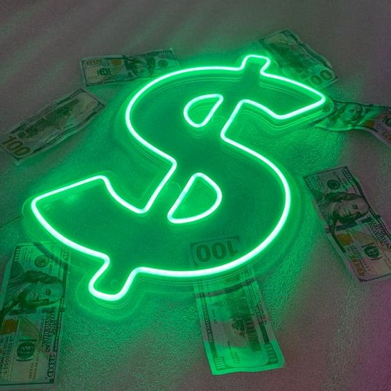 Dollar - LED Neon Sign wall art