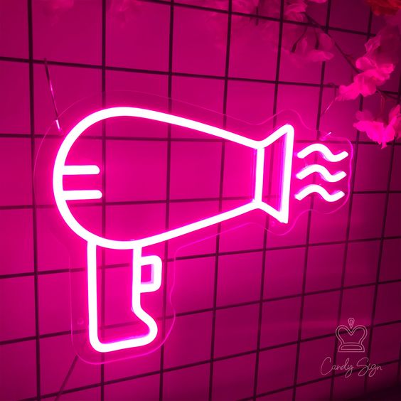 Hair Dryer - LED Neon Sign Artwork