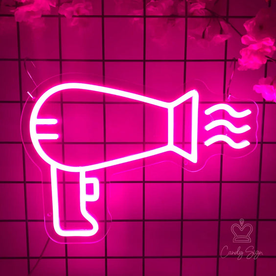 Hair Dryer - LED Neon Sign Artwork