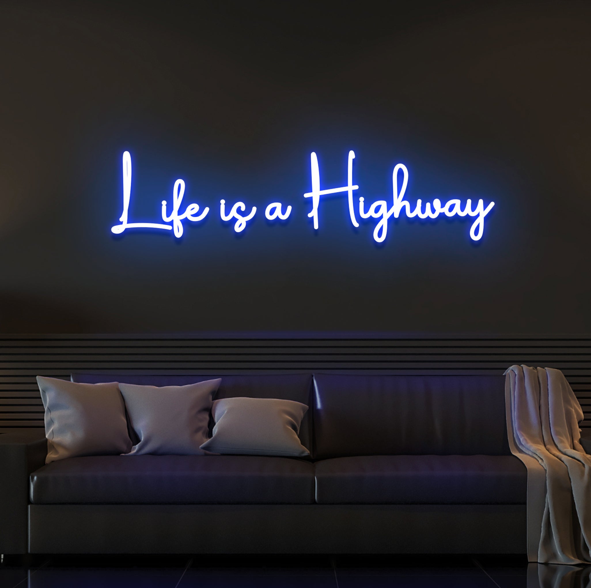 "Life is a Highway" - Tom Cochrane LED Neon Sign