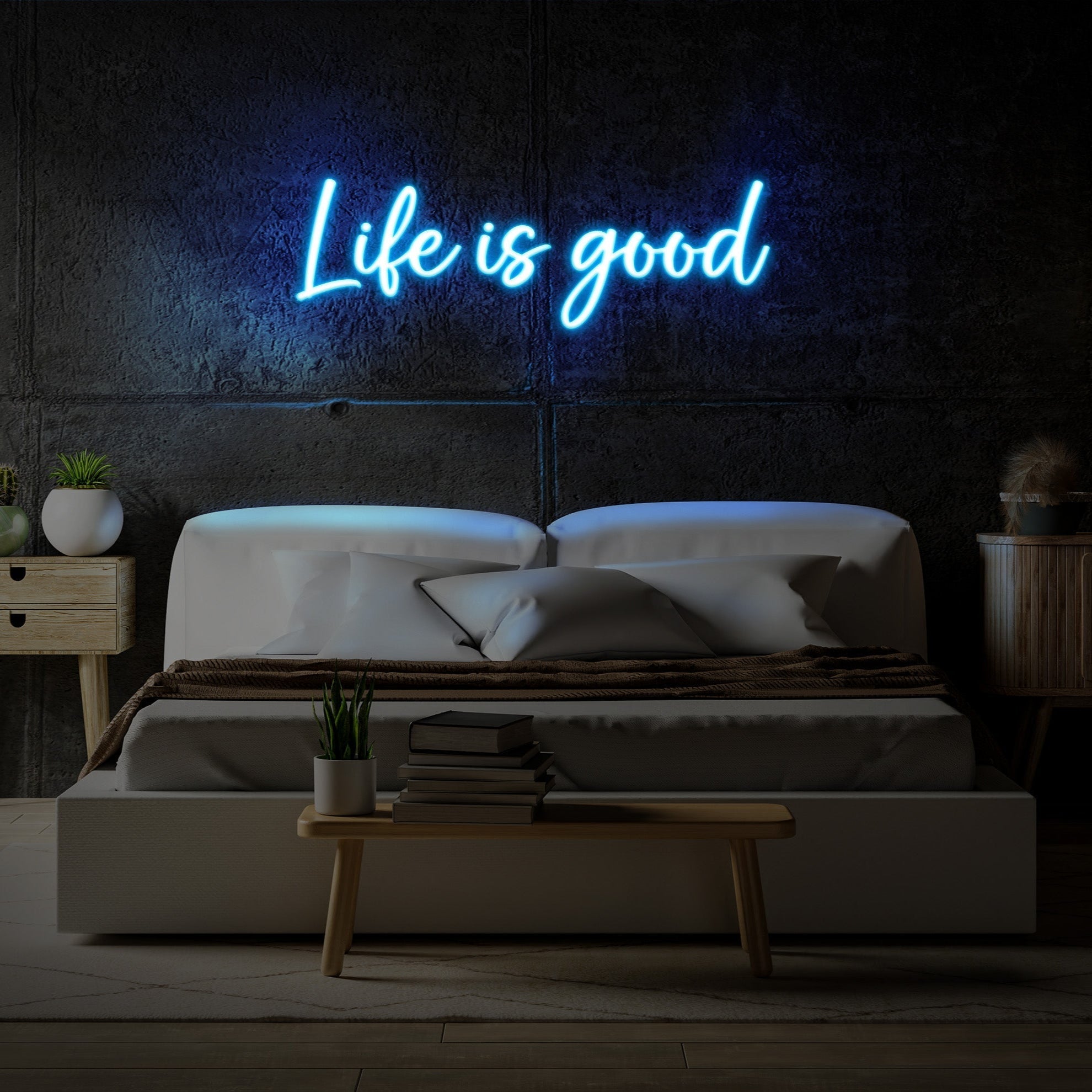 "Life is Good" - LED Neon Room Decor Dorm