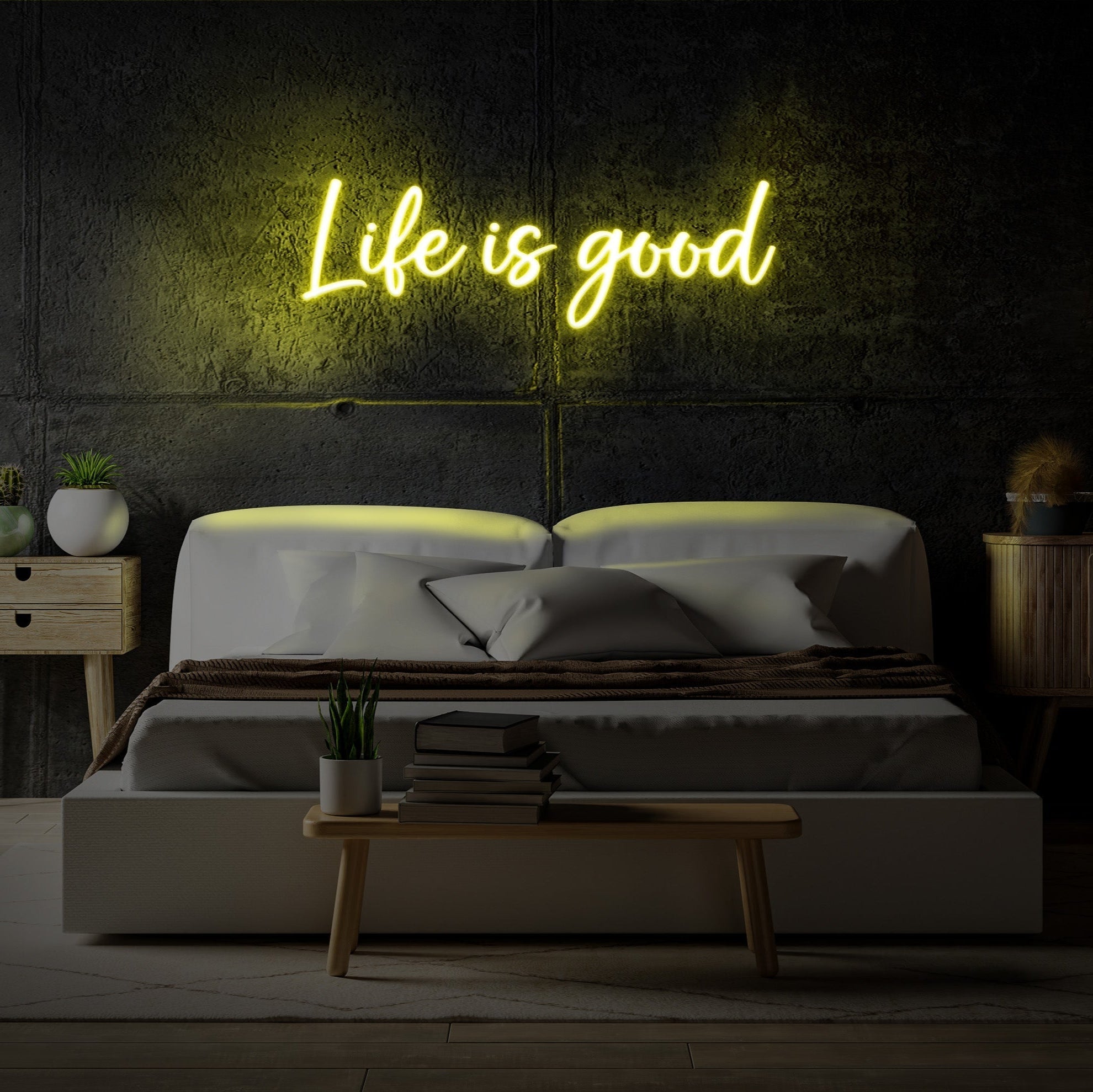 "Life is Good" - LED Neon Room Decor Dorm