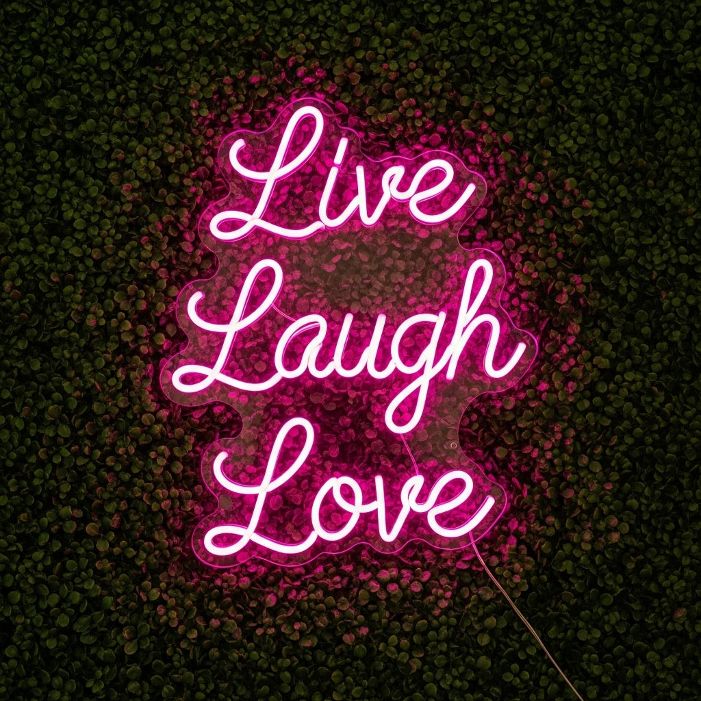 "Live, Laugh, Love" - LED Neon Sign Quotes