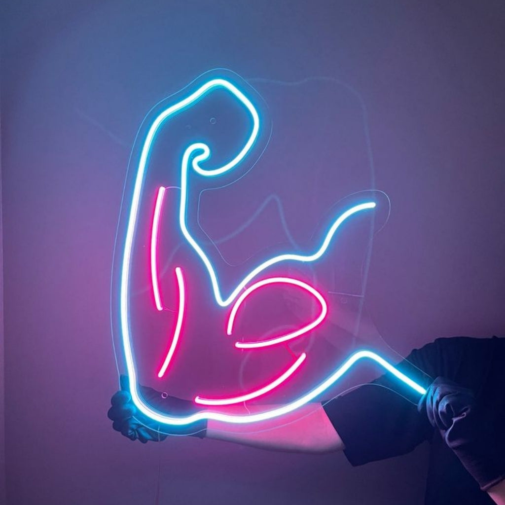 Muscle Arm - LED Neon Sign Art
