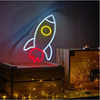 Rocket Ship - LED Neon Sign