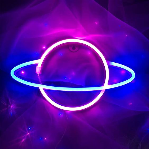 Saturn - LED Neon Sign
