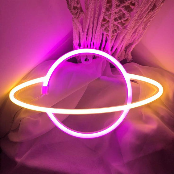 Saturn - LED Neon Sign