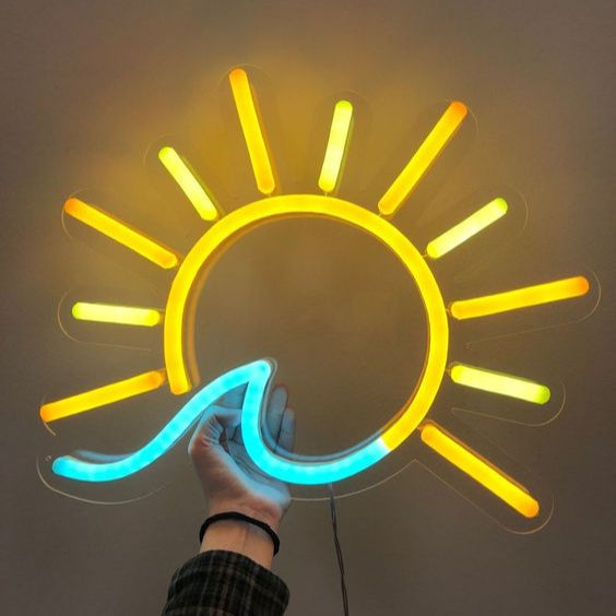 Sun & Waves - LED Neon Sign