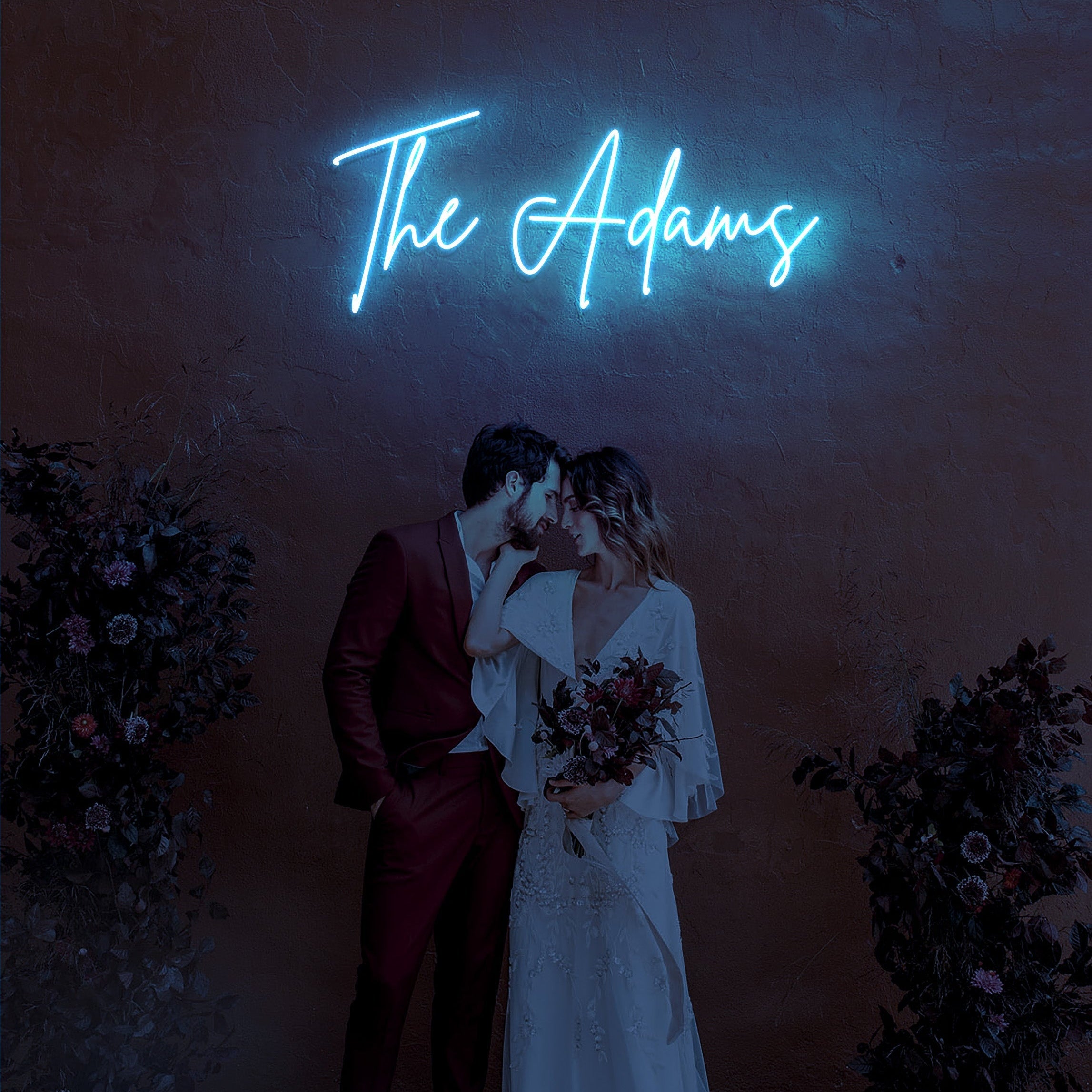The Adams - LED Neon Family Name Wedding Sign