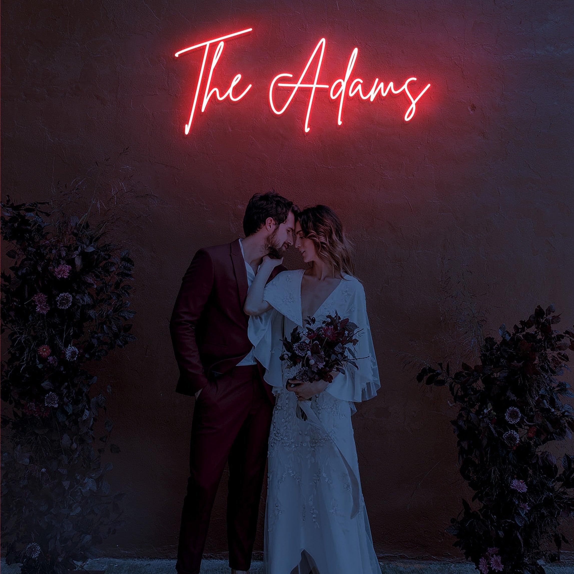 The Adams - LED Neon Family Name Wedding Sign