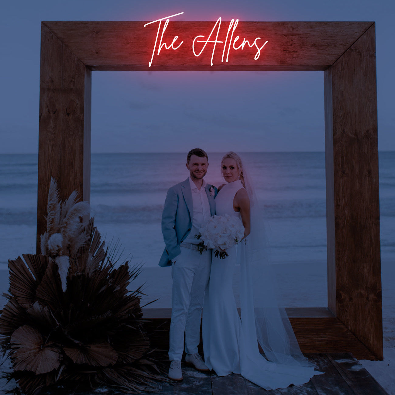 The Allens - LED Neon Family Name Wedding Sign
