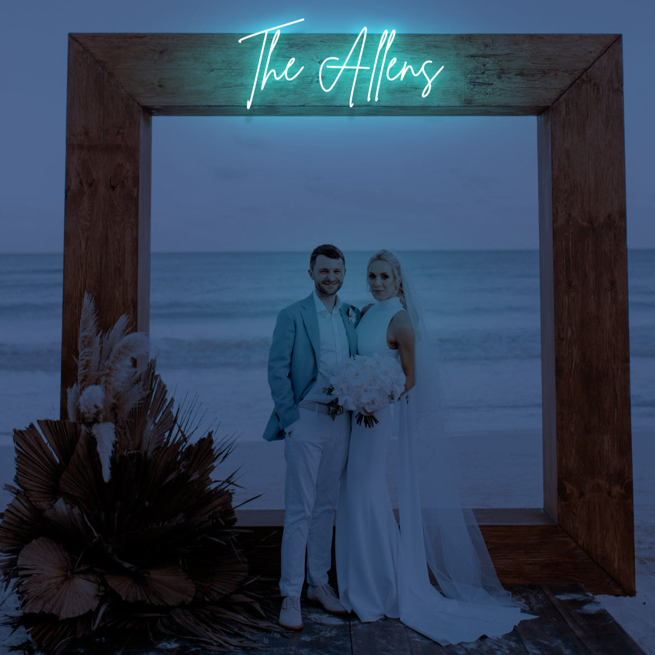 The Allens - LED Neon Family Name Wedding Sign