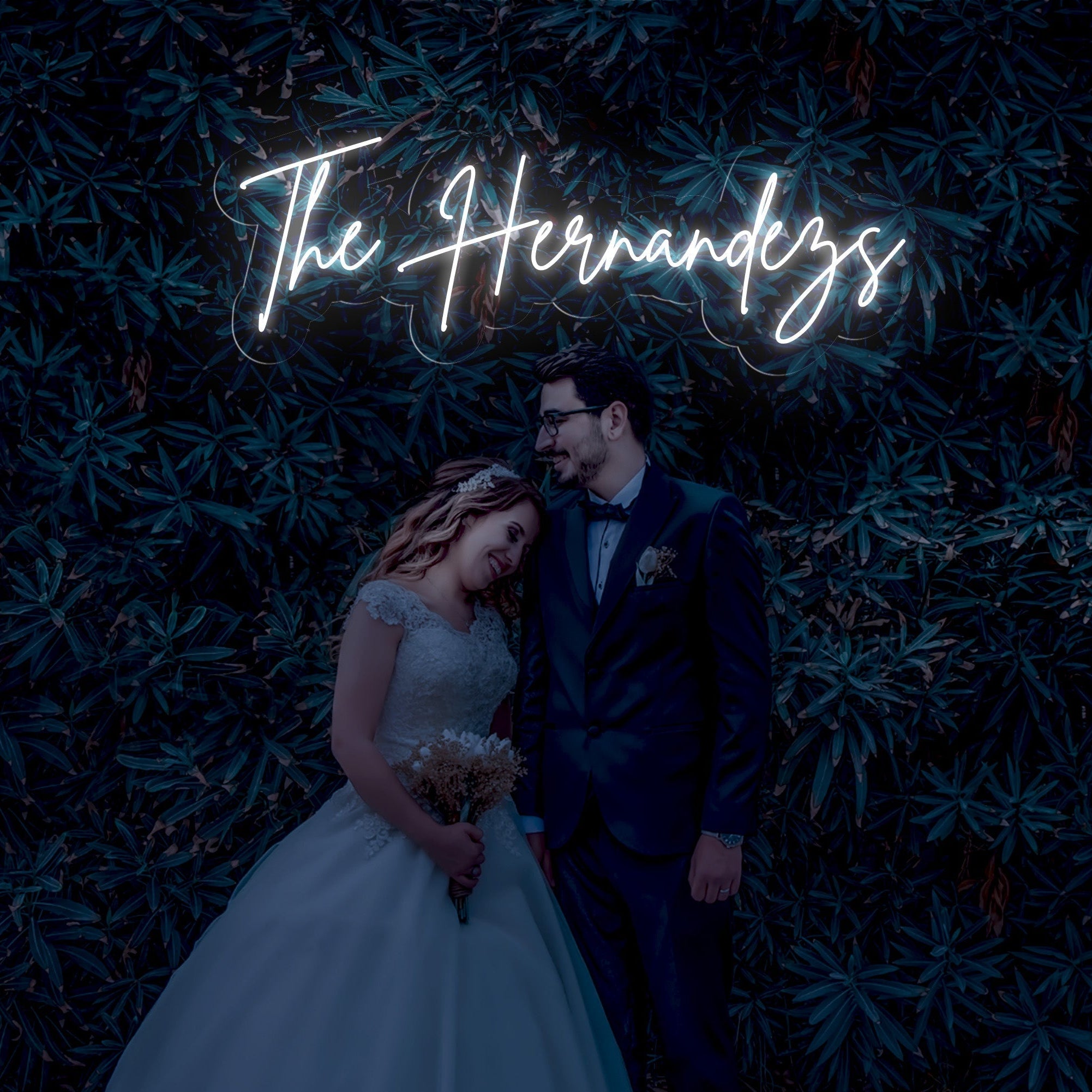 The Hernandezs - LED Neon Family Name Wedding Sign
