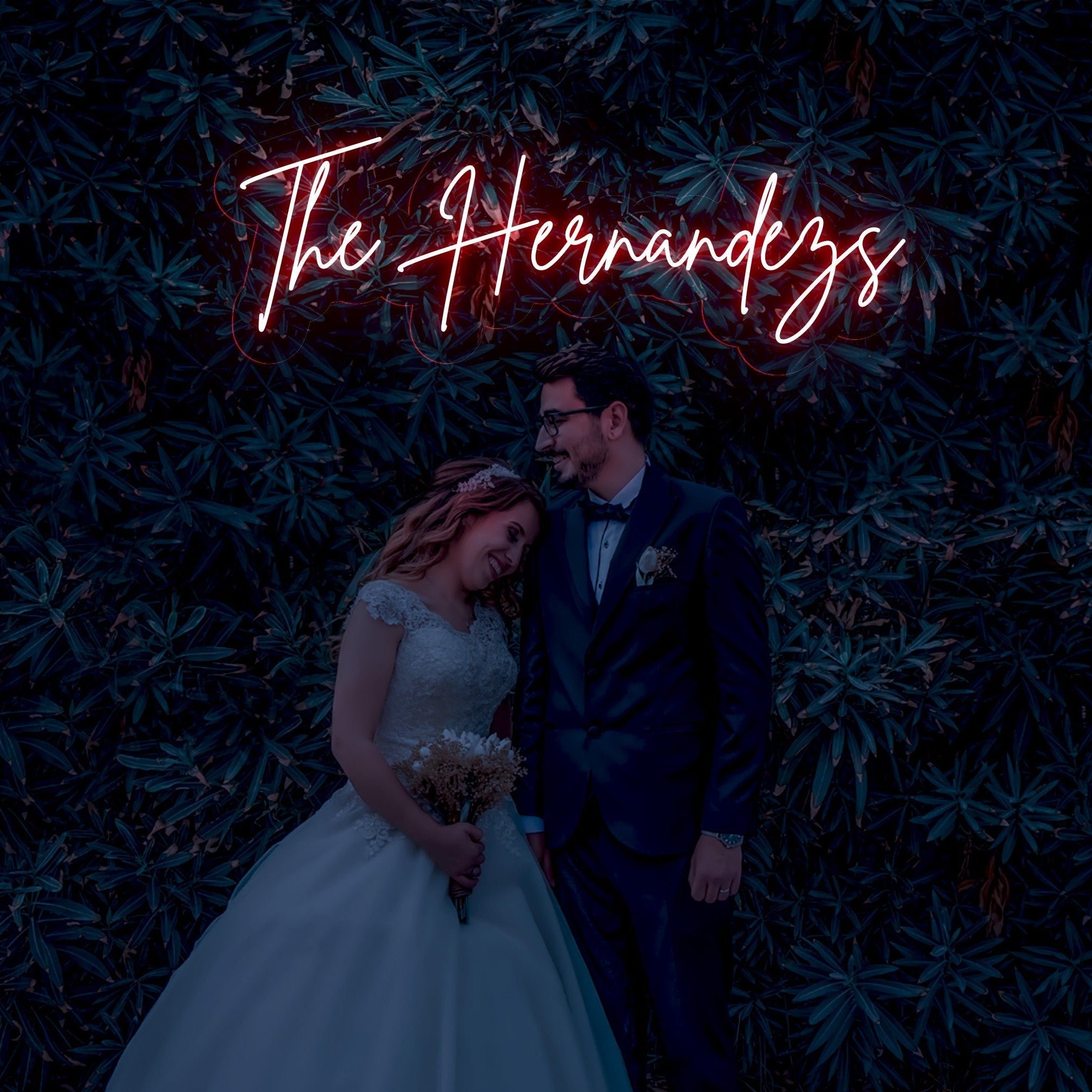 The Hernandezs - LED Neon Family Name Wedding Sign
