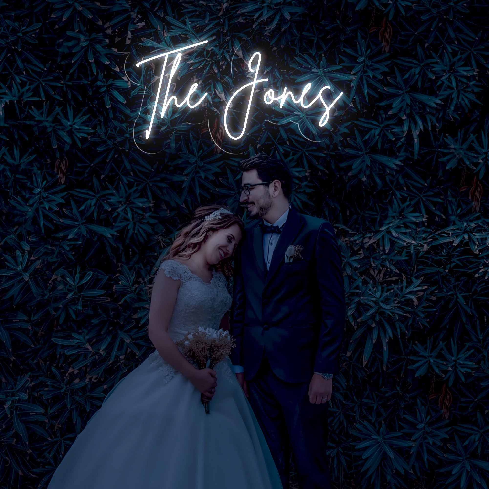 The Jones - LED Neon Family Name Wedding Sign