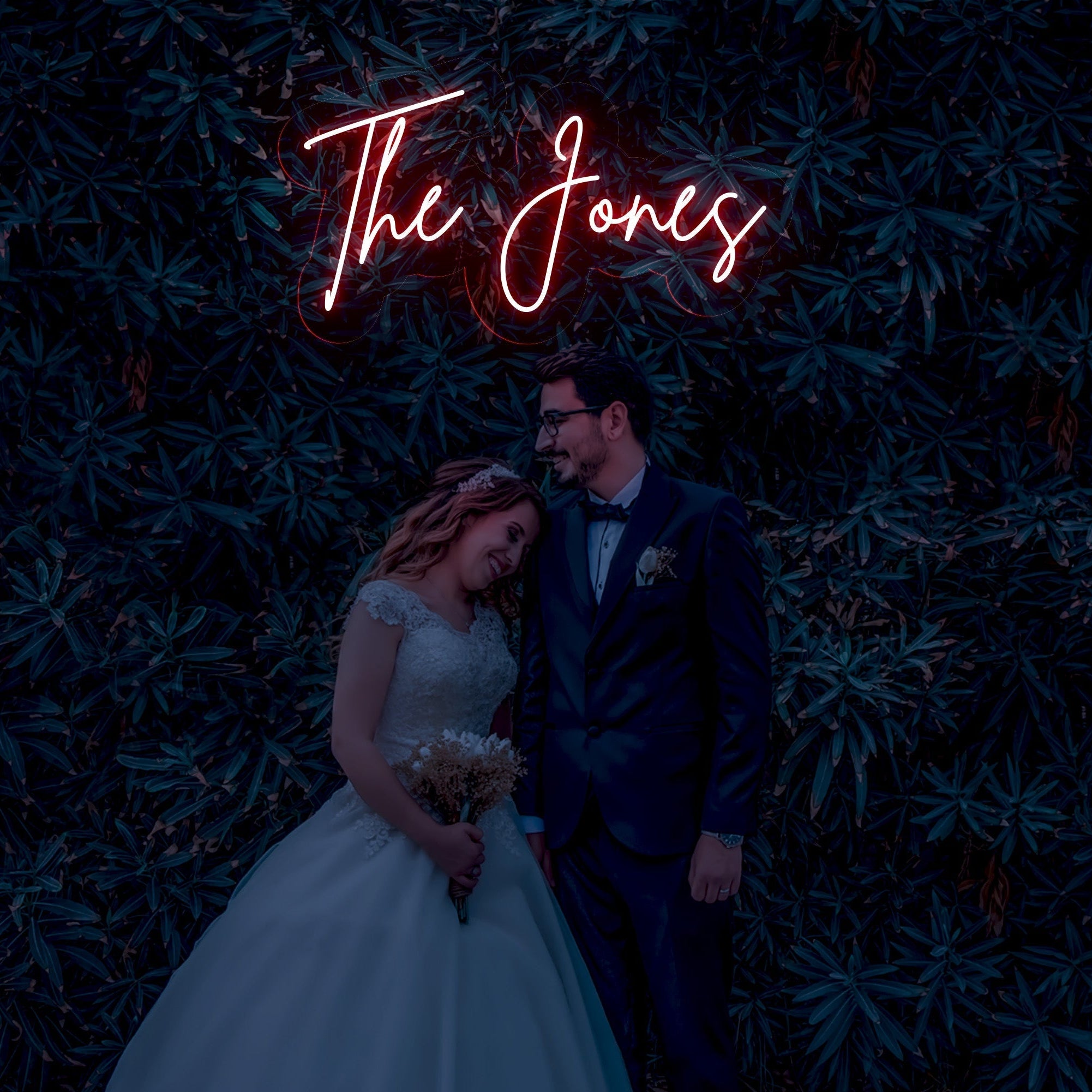 The Jones - LED Neon Family Name Wedding Sign