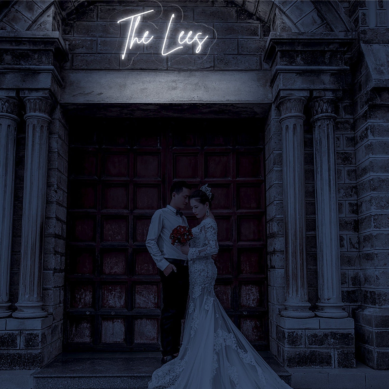 The Lees - LED Neon Family Name Wedding Sign
