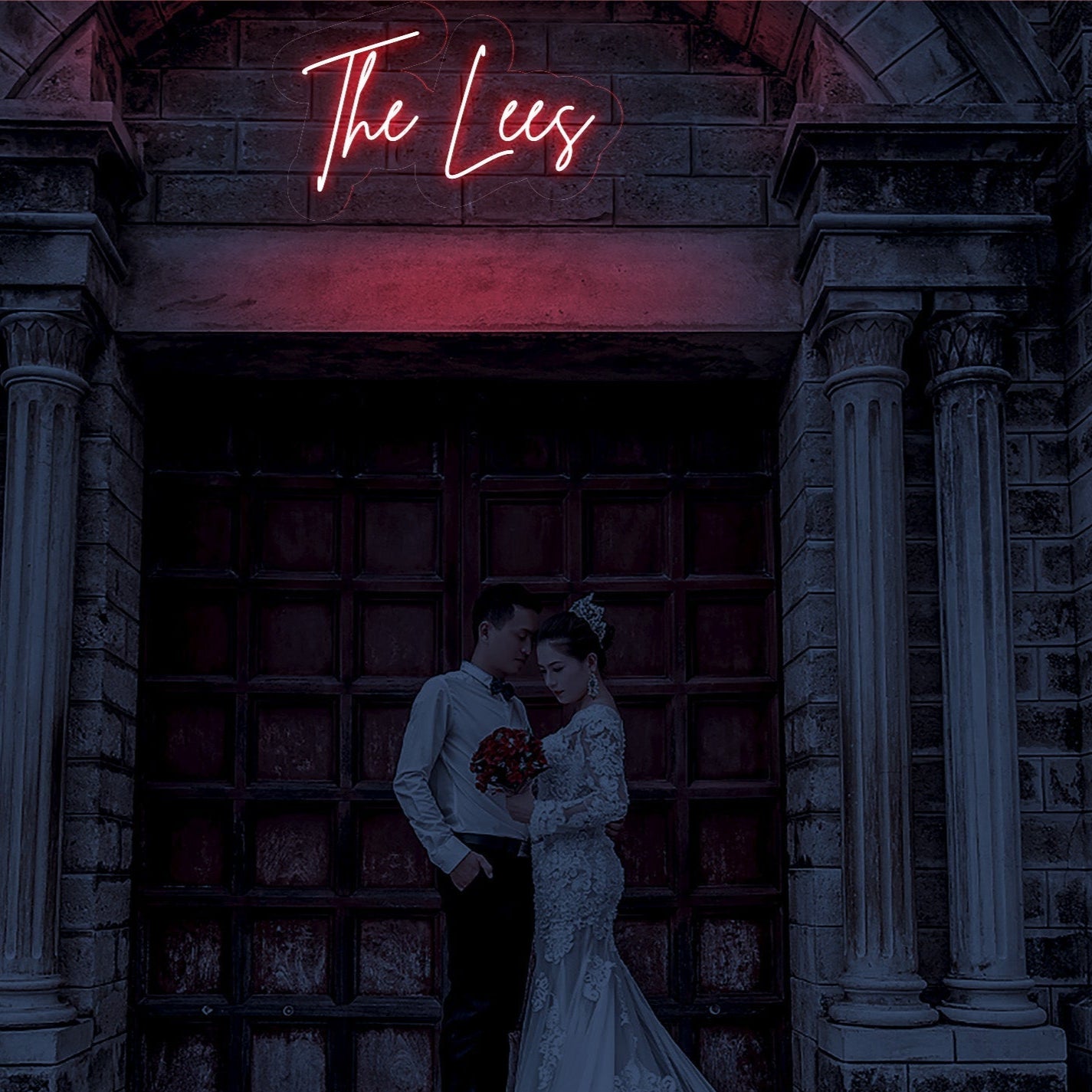 The Lees - LED Neon Family Name Wedding Sign