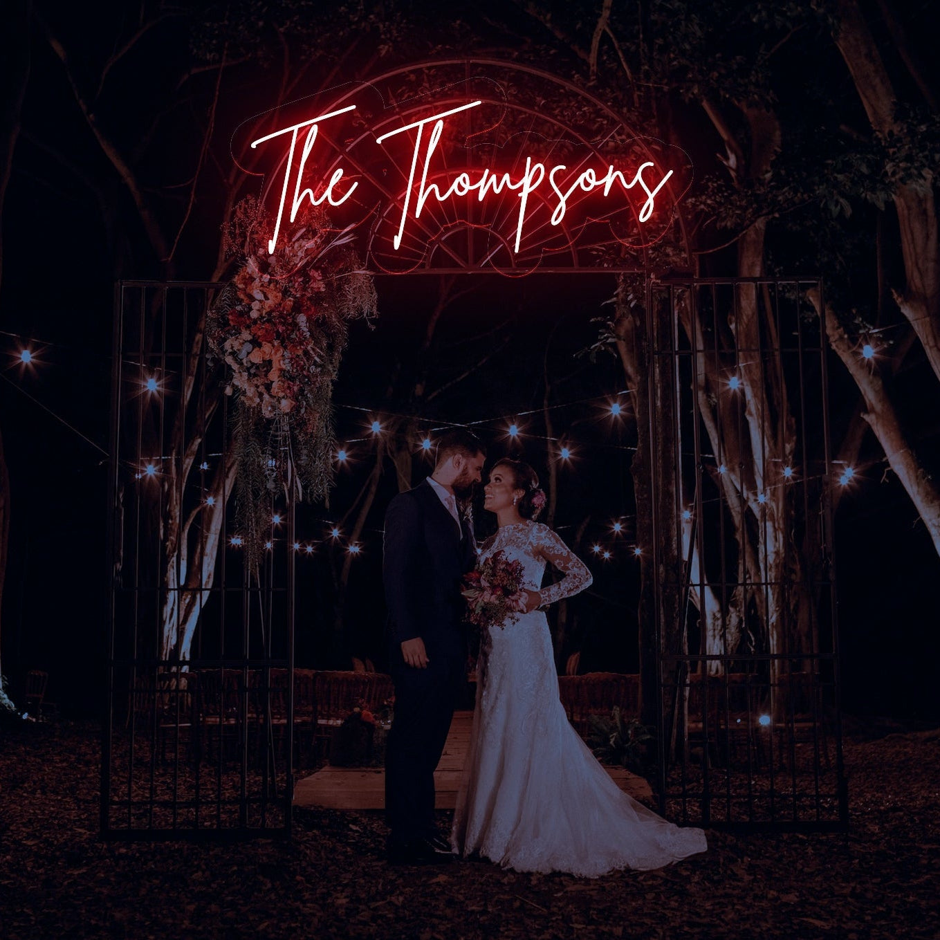 The Thompsons - LED Neon Family Name Wedding Sign