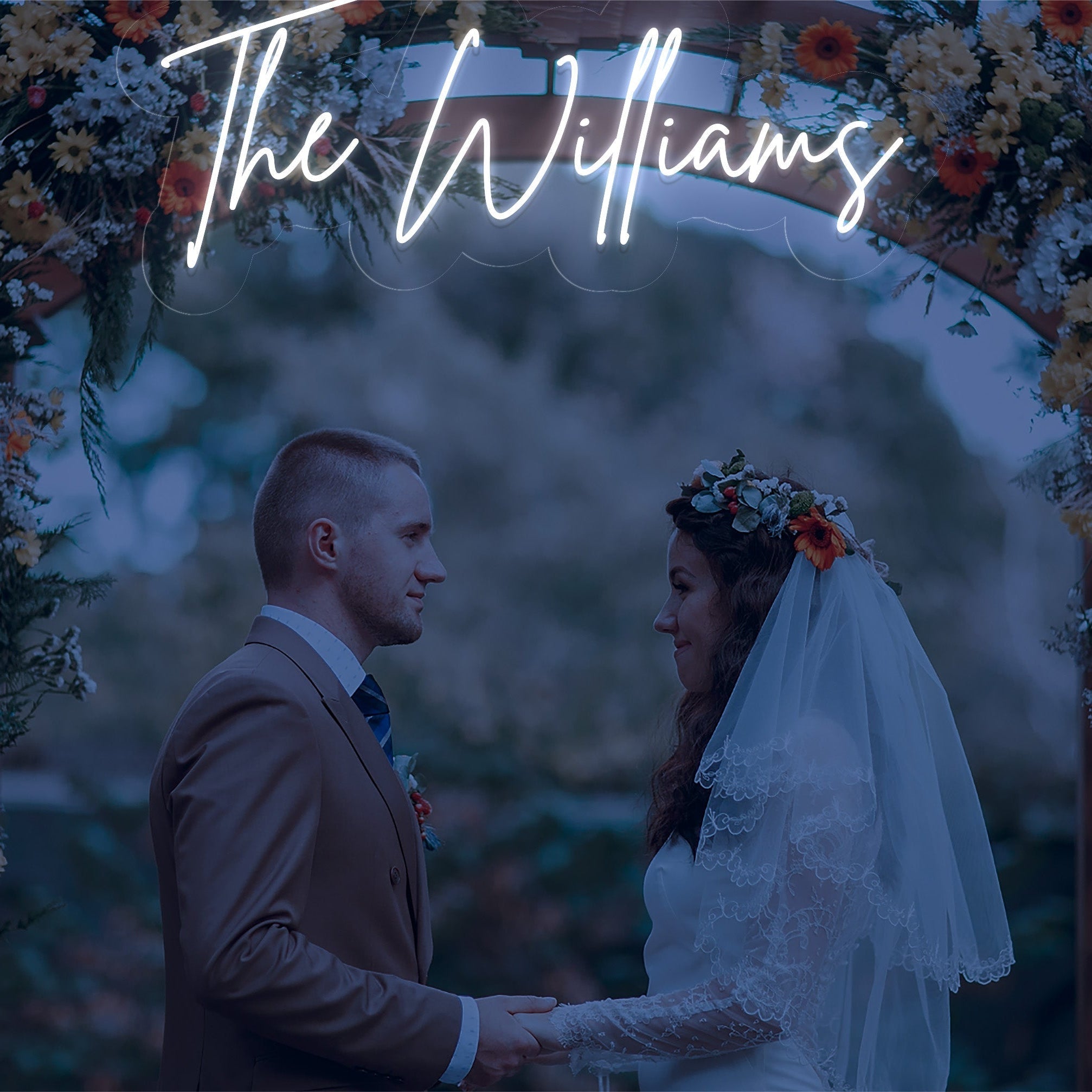 The Williams - LED Neon Family Name Wedding Sign