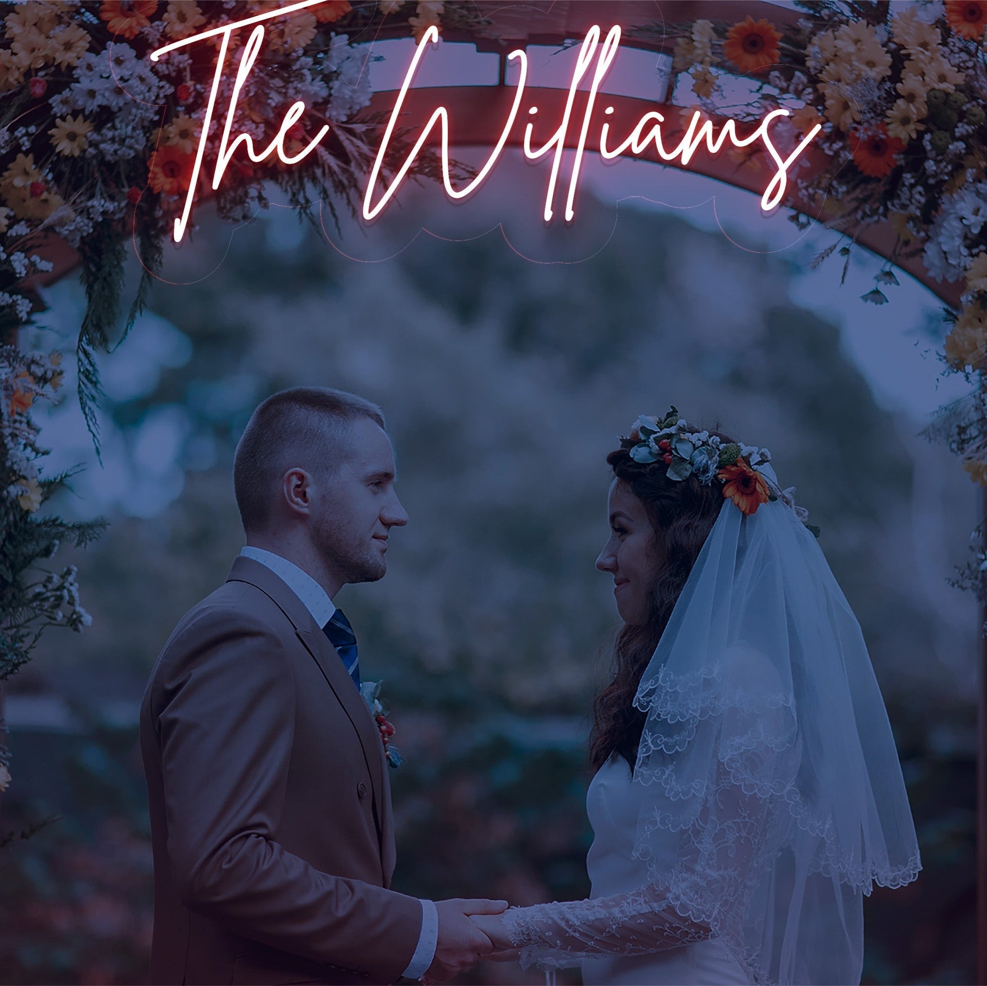 The Williams - LED Neon Family Name Wedding Sign