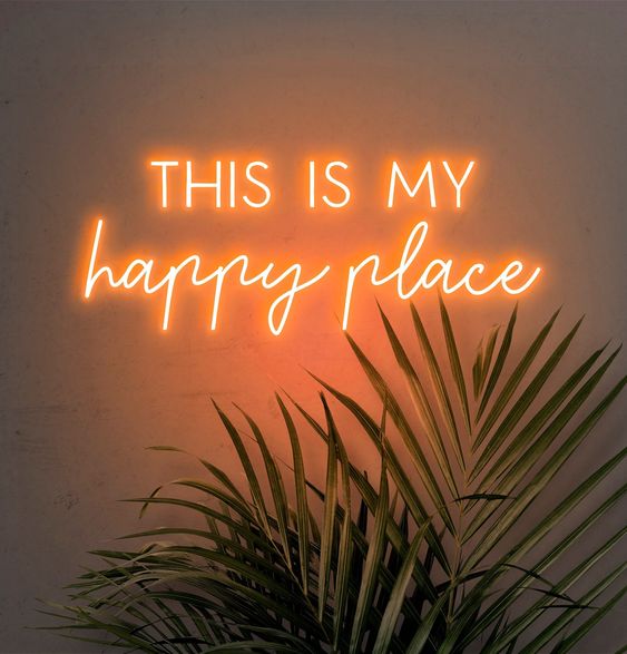 This is my happy place - LED Neon Sign