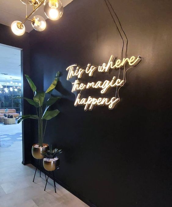 This is where the magic happens - Neon Sign