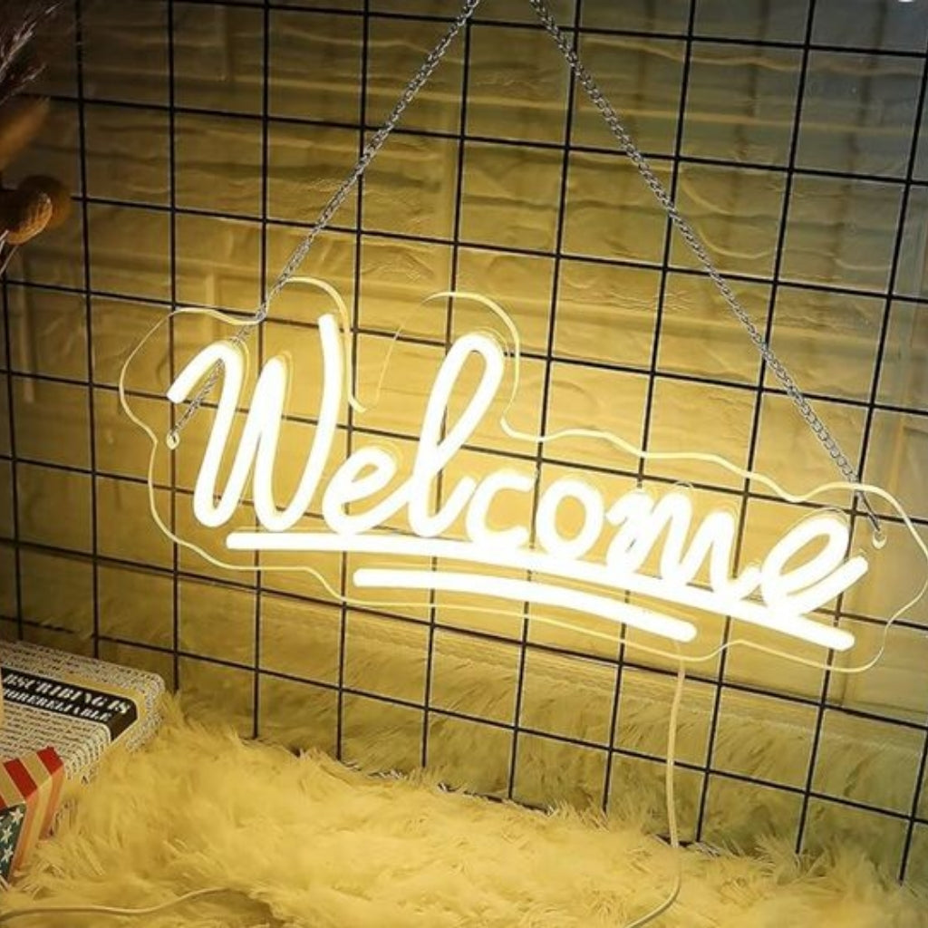 Welcome Neon Sign